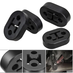 4Pcs Heavy Duty Rubber Exhaust Tail Pipe Mount Bracket Hanger Bushing Insulator - Picture 1 of 17