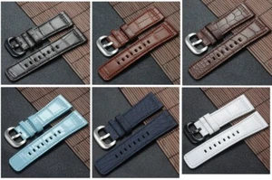 Genuine gator skin 28mm band strap bracelet (compatible with) Sevenfriday - Picture 1 of 12