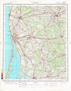 Russian Soviet Military Topographic Map – KLAIPEDA (Lithuania), 1:200K, ed.1980 - Picture 1 of 5