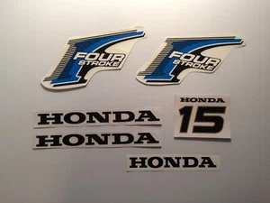 Honda 15 PS Außenborder Aufkleber Sticker Set 4-Takt Marine Vinyl schneller kostenloser Versand - Bild 1 von 1