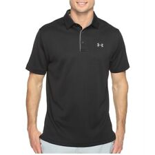 Under Armour Black Golf Polo Shirt Size XXL 2xl Men HeatGear Loose