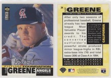 1995 Upper Deck Collector's Choice Gold Signature Todd Greene #34