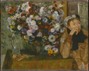 Edgar Degas - A Woman Seated beside a Vase of Flowers (1865),Poster - Picture 1 of 1