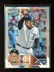2023 Topps Chrome Miguel Cabrera #164 Prism Refractor Detroit Tigers - Picture 1 of 2