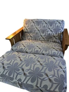 OctoRose Chenille Grey Chair Cushion Cover Futon Cover Chair and Ottoman Covers - Picture 1 of 18