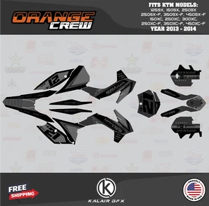 Kit de gráficos para KTM 250SX-F, 350SX-F, 450SX-F (2013-2014) tripulación - humo - Imagen 1 de 6