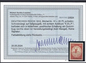 11640)) DR Flugpost E.EL.P. Mi VI postfrisch einwandfrei, Befund Jäschke-L. BPP - Bild 1 von 2