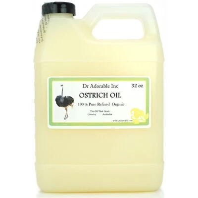 ACEITE DE AVESTRUZ ORGÁNICO DE DR.ADORABLE 100% PURO NATURAL 2 OZ HASTA 7 LB  Foto 1 de 4