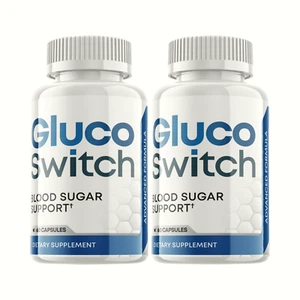 2-Pack Gluco Switch - Blood Sugar Supplement Support - 120 Capsules - Picture 1 of 6