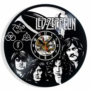 Led Zeppelin Vinyl Wall Clock Gift Birthday Holiday Art Home Decor Design Music - Picture 1 of 5