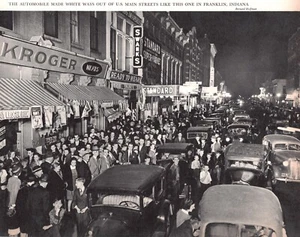 Franklin Indiana Main Street Kroger Swanks Standard Supermarkt 1941 Mag Auszug - Bild 1 von 1