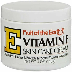 Fruit of the Earth Vitamin-E Skin Care Cream Soothes & Moisturize 4 Oz Pack of 2 - Picture 1 of 7