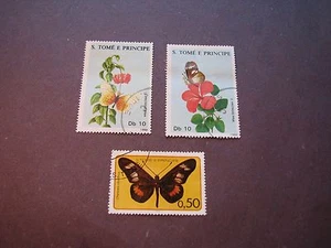 St. Thomas & Prince Island Scott# 827 Butterflies 1988 P1 - Picture 1 of 2