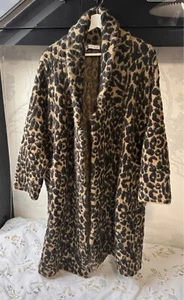 Zara Animal Print Coat Size Large - Picture 1 of 5