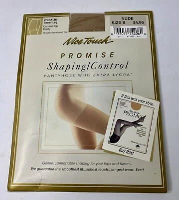 Meia-calça Nice Touch Promise Shaping Control Top tamanho B nude - Imagem 1 de 4