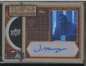2023 Upper Deck Loki Jonathan Majors He Who Remains Metal Tempad Autograph 39/49 - Picture 1 of 2