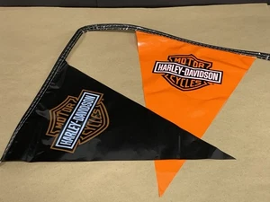 Vintage Harley Davidson Classic Pennant Plastic 24 Flag Banner Over 50ft Long - Picture 1 of 9