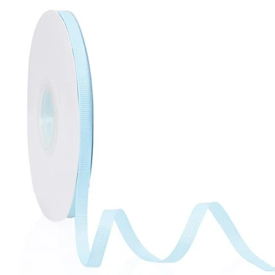 1 Roll Baby Blue Grosgrain Ribbon, 1/4 x 50 Yards, Double Faced, Gift Wrap - Image 1 of 4