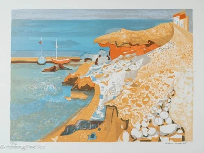 Beautiful Georges Lambert Signed Lithograph of French Coastal Landscape Fine 2 - Image 1 of 4