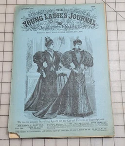 Young Ladies Journal 1894 Dec Antique Catalog Illustrated Fashion Victorian - Picture 1 of 6