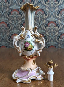 Antike alte Vieux Paris Porzellan Vase Parfüm Flakon Französisches Empire 19. Jahrhundert - Bild 1 von 9