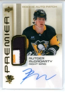 2024-25 UD PREMIER RUTGER MCGROARTY ROOKIE PATCH AUTO GOLD #/35 G20 - Picture 1 of 2