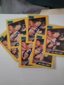 1991 WCW WALLSTREET IMPEL WWE  IRWIN R. SCHYSTER IRS SIGNED AUTOGRAPH AUTO  NWO - Picture 1 of 1