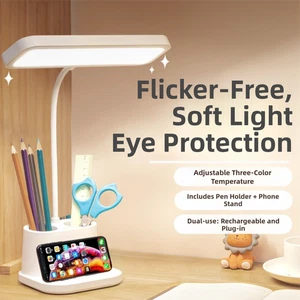 High Brightness LED Table Lamp Touch Dimmable Reading Lamp Household - Picture 1 of 8