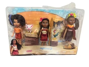 Disney Moana 2 Moana, Loto & Matangi 3 Petite 6" Dolls Gift Set *DAMAGED BOX* - Picture 1 of 1