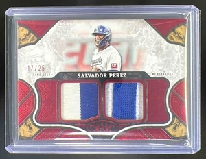 2025 Topps Tier One Salvador Perez Double Relic 17/25 #T1R-SP KC Royals - Picture 1 of 2