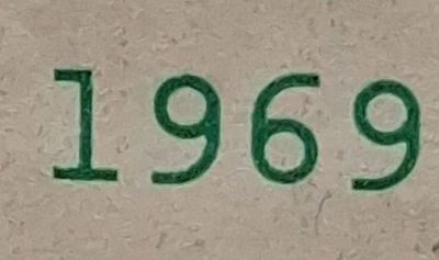 1969 Birthday/Anniversary Year $1 One  Dollar Bill Fancy Serial Number  - Image 1 of 4