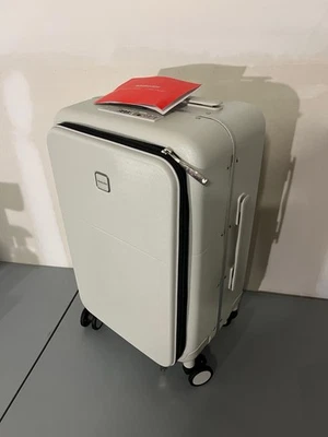 Hanke 20 Inch Carry On Luggage with Cup Holder and Charge (Smoke White) - Image 1 of 4