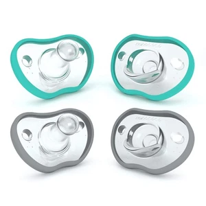 Nanobebe Baby Pacifiers 0-3 Month - Orthodontic, Curves Comfortably with Face... - Picture 1 of 7