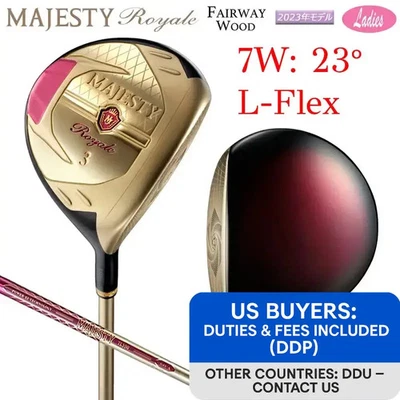 Ladies Majesty Royale 2023 7W 23° Fairway wood L-Flex TL550 w/Headcover Women - Image 1 of 4
