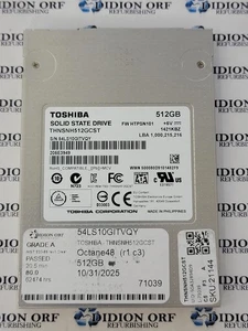 TOSHIBA 512GB 2.5" SATA SSD THNSNH512GCST, Grade A, SKU 21144 - Bild 1 von 1