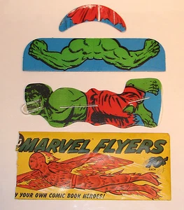 Topps Marvel Flyers 1966 increíble planeador Hulk con paquete original raro - Imagen 1 de 2