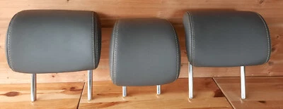 3 appuie tête banquette siege arriere Chevrolet spark  simili cuir gris - Imagen 1 de 2