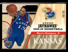 Mario Chalmers 2013  Upper Deck University of Kansas 50/50 #71 Gold Jayhawks