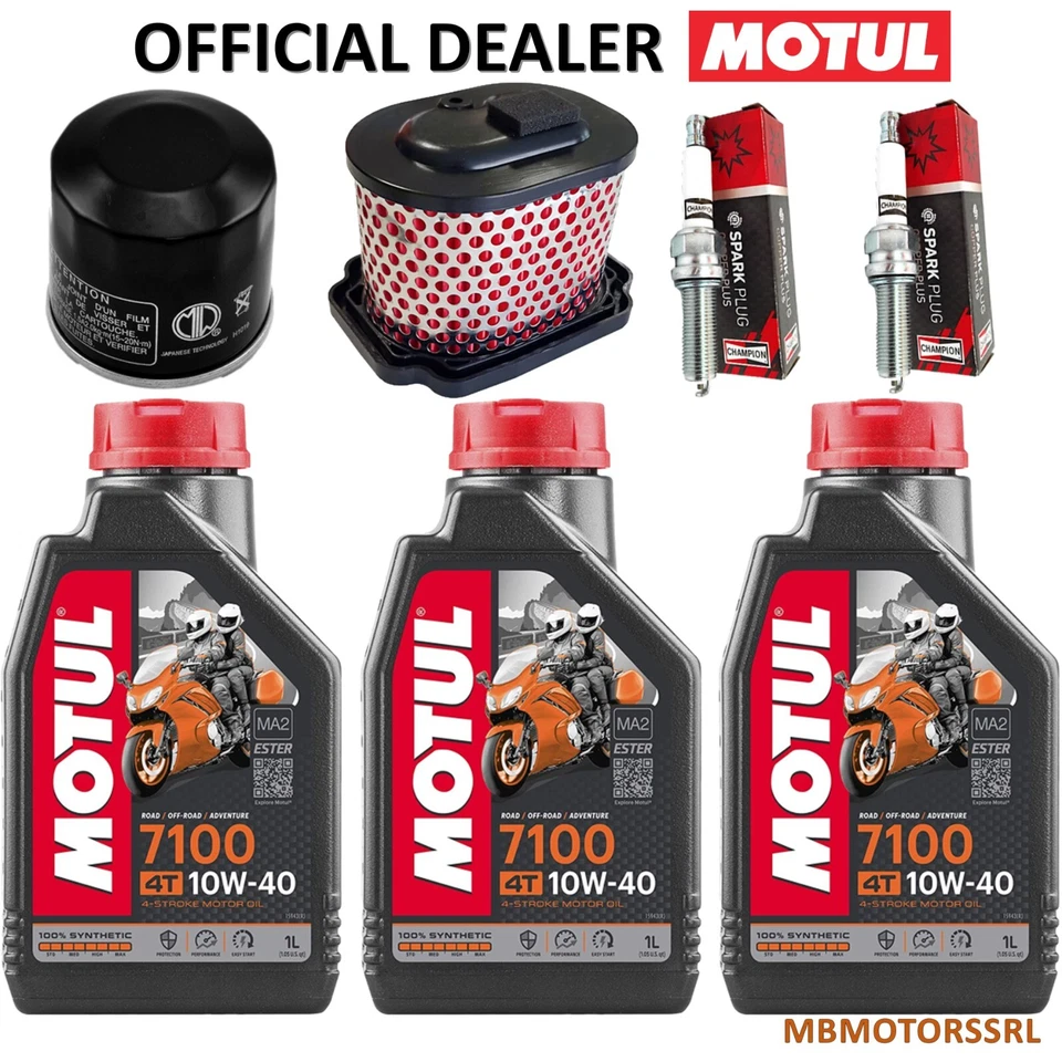 KIT TAGLIANDO YAMAHA MT 07 2014 2015 2016 2017 MOTUL 7100 10W40+ FILTRI - Imagen 1 de 1