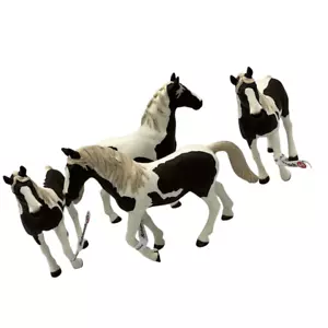 Schleich Lot of 4 Pinto Mares 13830 New With Tags RETIRED - Picture 1 of 12