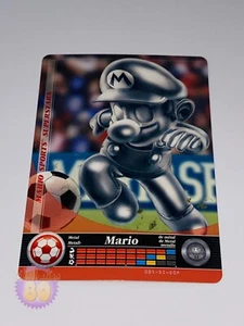 Carte Amiibo Mario Sports Superstars MARIO SILVER Football SOCCER 081 - Picture 1 of 1