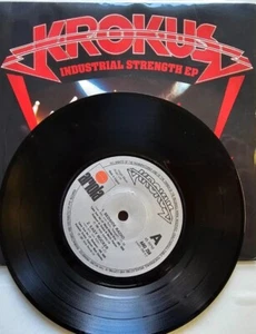 Krokus – Industrial Strength EP 7" vinyl record in picture sleeve hard rock 1981 - Picture 1 of 13