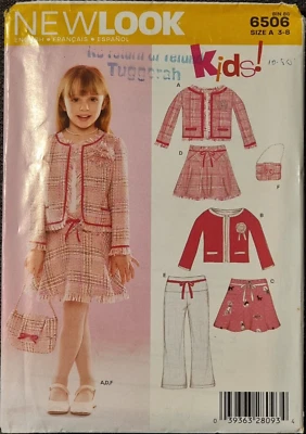 New Look Pattern 6506 - Size 3,4,5,6,7,8 - Dress, Jacket, Trousers, Purse - Image 1 of 2