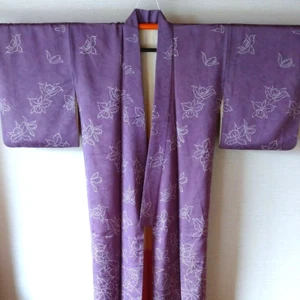 Kimono giapponese vintage Houmongi  - Foto 1 di 6