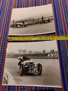 2 Original Vintage 21x17cm Photographs Silverstone 1958 Motor Car Racing Formula - Picture 1 of 12