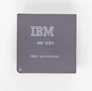 80486 Processor - IBM DX4 100MHz - 486-4V3100GC - Socket 3 - TESTED - Picture 1 of 2