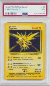 Zapdos Base Set 1 #16 Pokemon PSA #104475495 GRADED NM 7 1999 - Bild 1 von 2