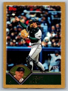 2003 Topps Gold Toby Hall 0152/2003 Tampa Bay Devil Rays #534