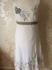 M&S Per Una White Embroidered Cotton Sundress. Size 12. New Without Tags.