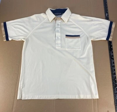 Polo de golf Robert Bruce vintage años 70 80 90 abuelo fino rendimiento rayas Foto 1 de 4